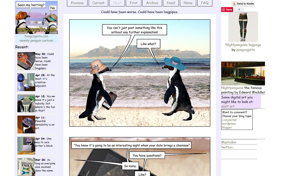 Pengcognito - Weekly Penguin Cartoon