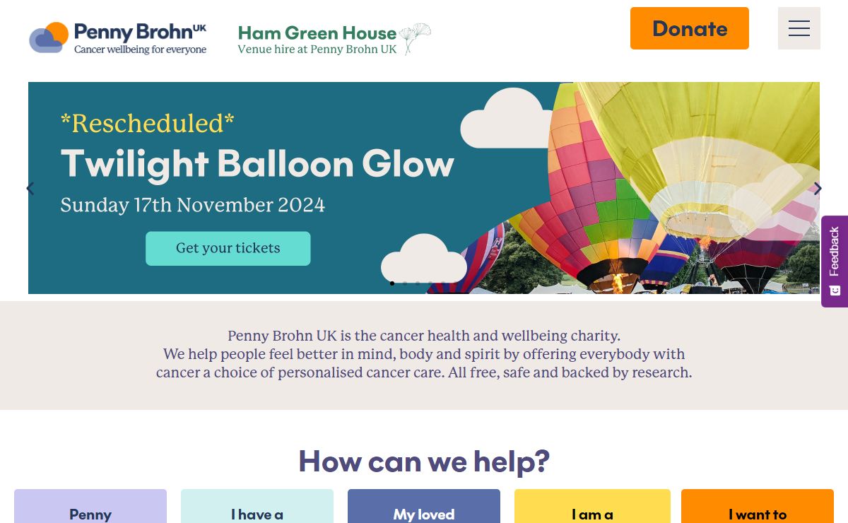 Penny Brohn UK – Cancer wellbeing for everyone