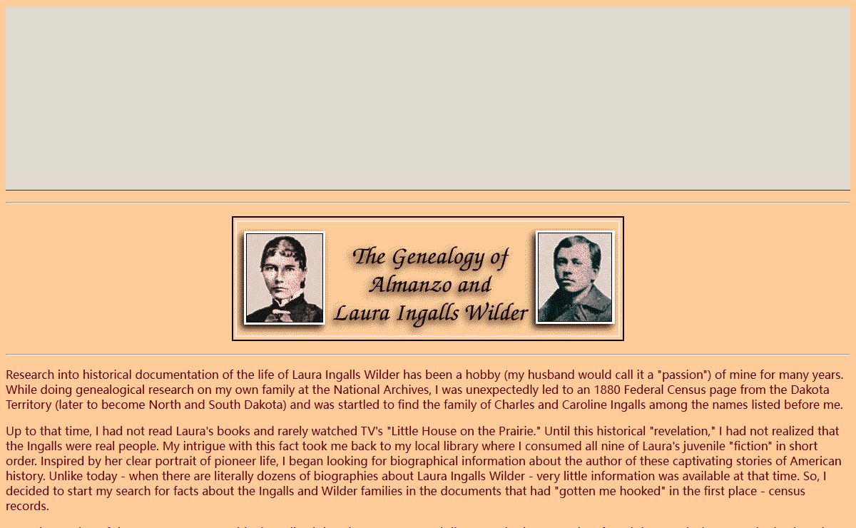 Almanzo & Laura Ingalls Wilder's Relatives