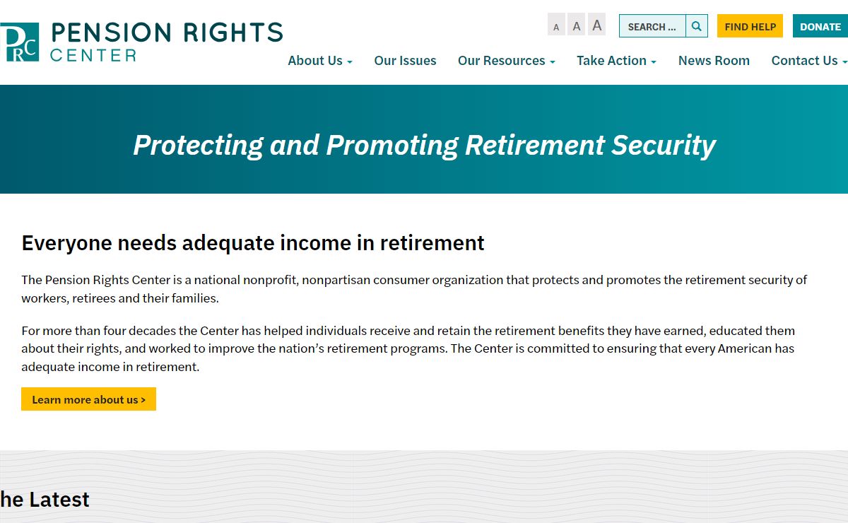 Protecting and Promoting Retirement Security | Pension Rights Center