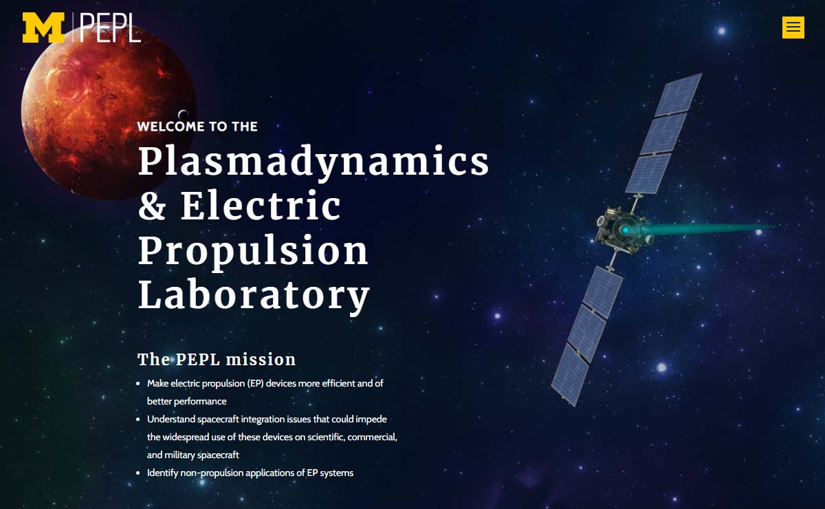 UM PEPL | Plasmadynamic & Electric Propulsion Laboratory
