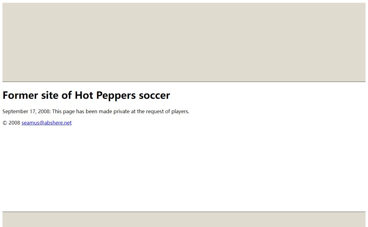Former site of Hot Peppers soccer
