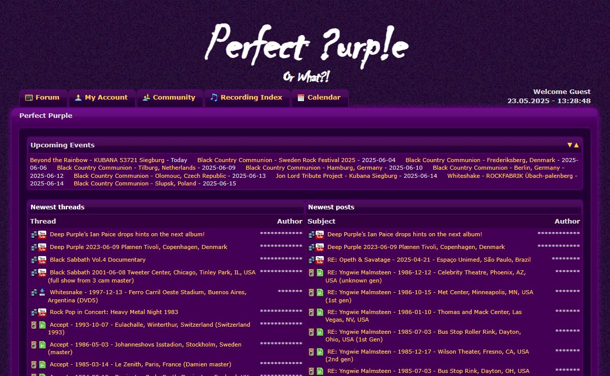 Perfect Purple - Deep Purple & Classic Rock bootlegs