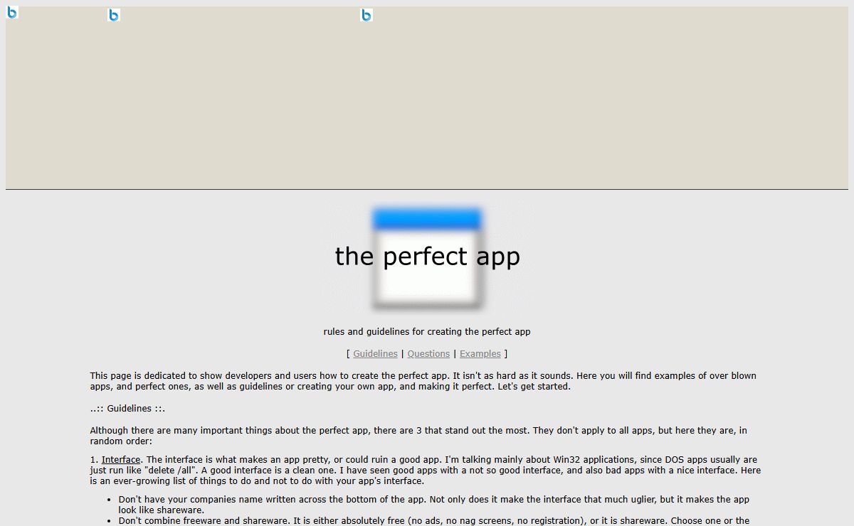 - the perfect app -