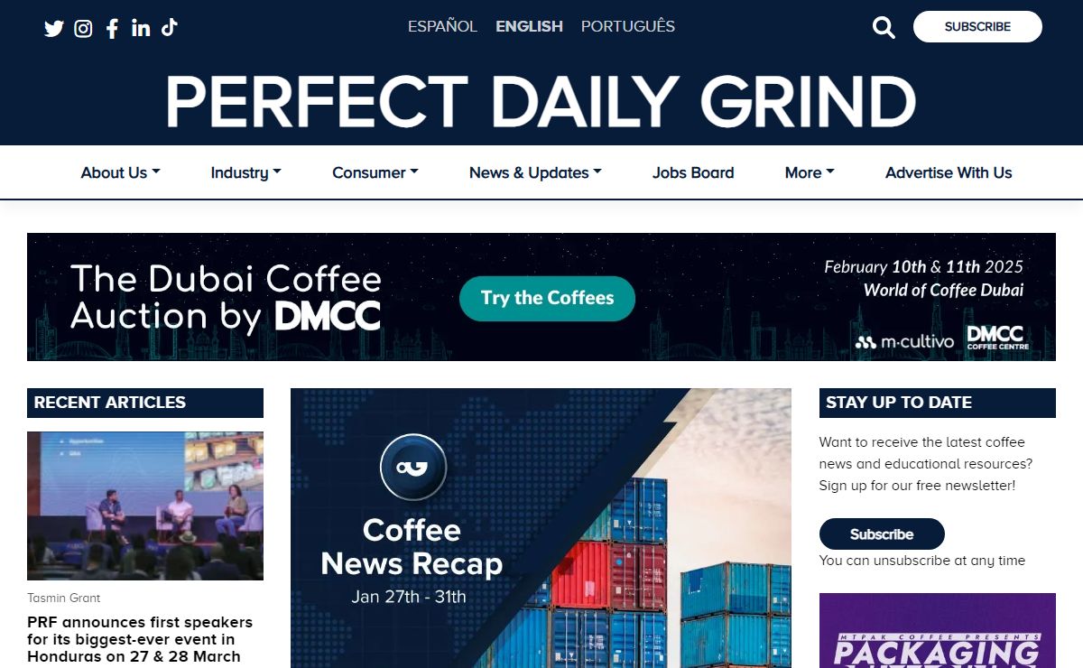 Perfect Daily Grind: Coffee news publication