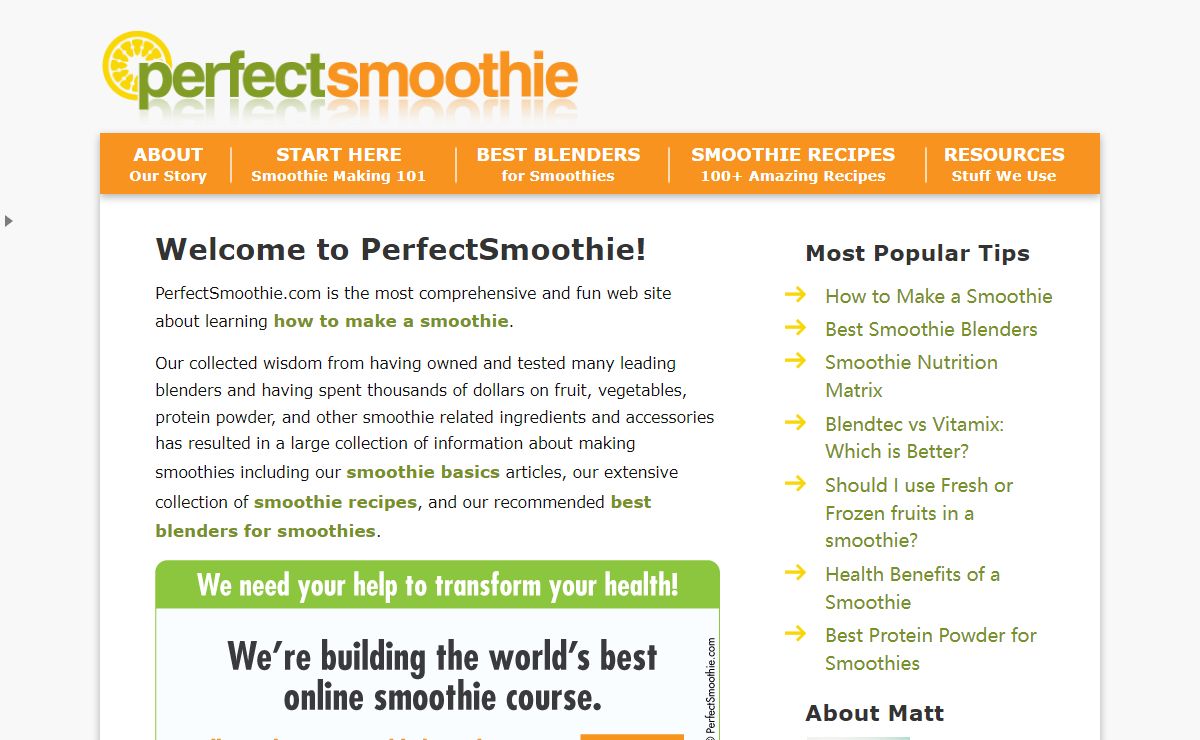 PerfectSmoothie.com - Let's Make Smoothies!
