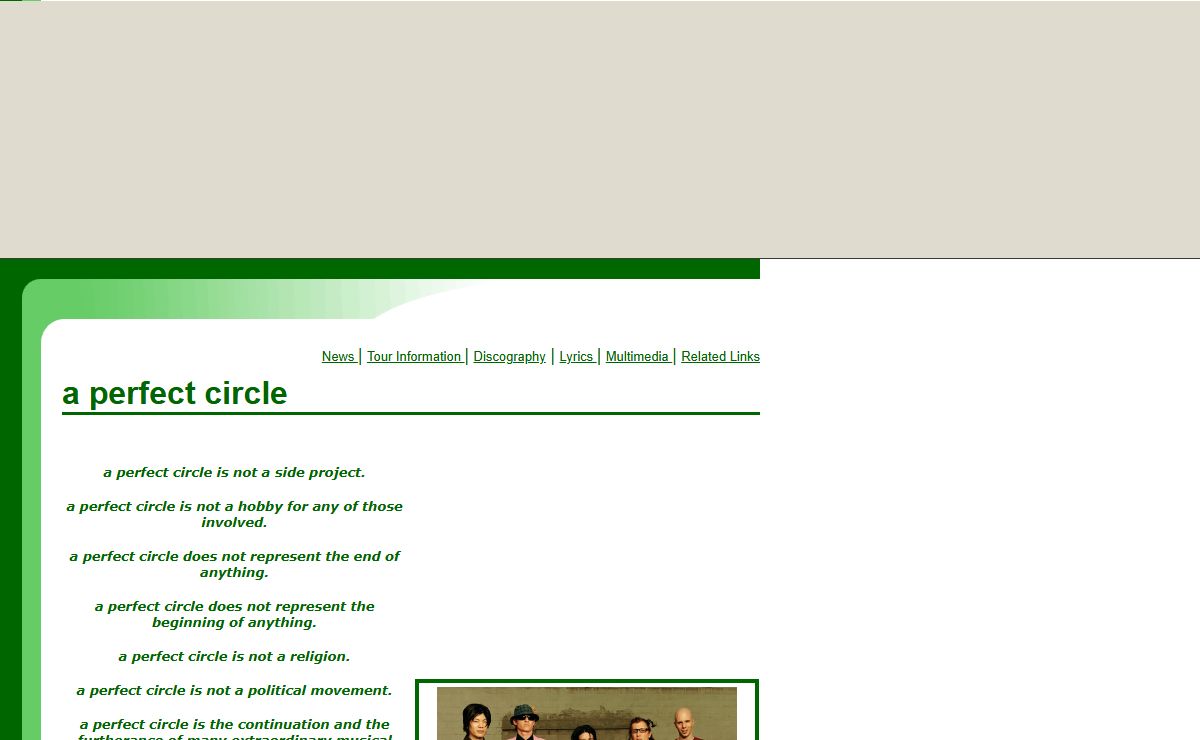 a perfect circle