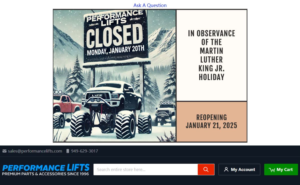 Performance Lifts - Lift & Leveling Kit Specialists since 1996!