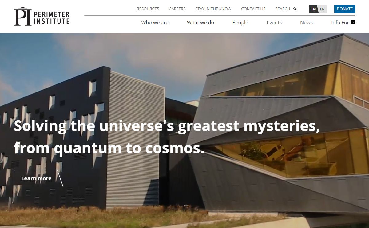 Homepage | Perimeter Institute