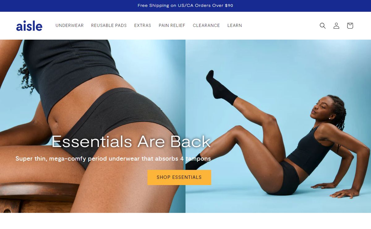 Aisle | Sustainable Period Products For Every Body