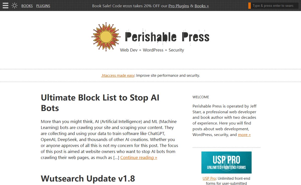 Perishable Press | Web Dev + WordPress + Security
