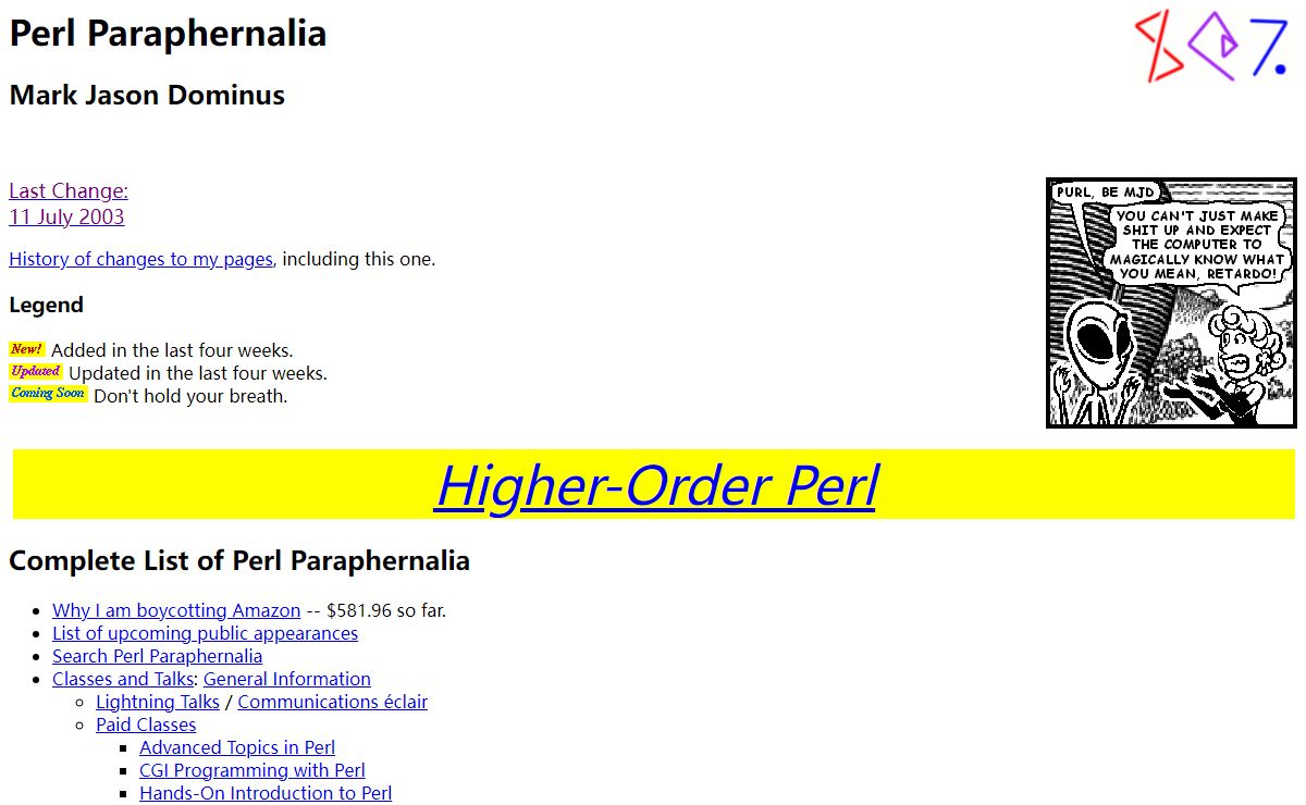M-J. Dominus Perl Paraphernalia