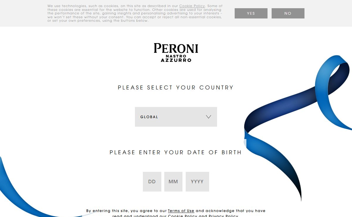 Home | Peroni Nastro Azzurro
