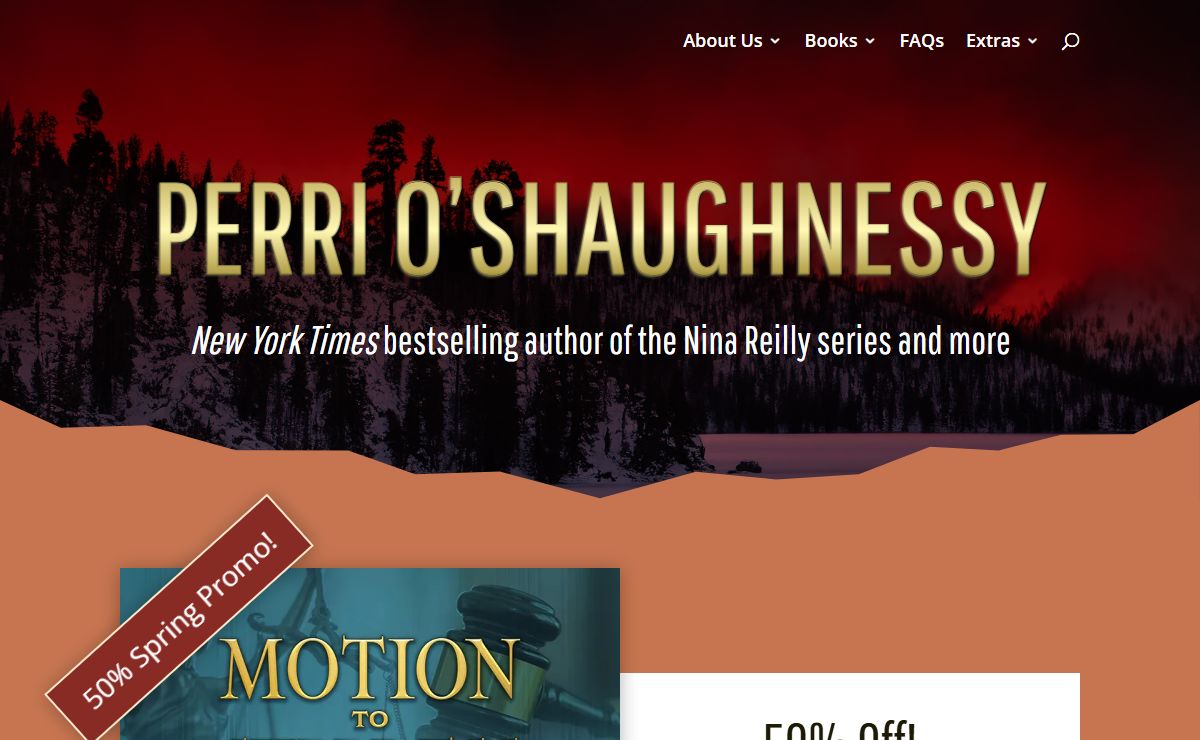 PERRI O'SHAUGHNESSY | New York Times bestselling author of the Nina Reilly series and more