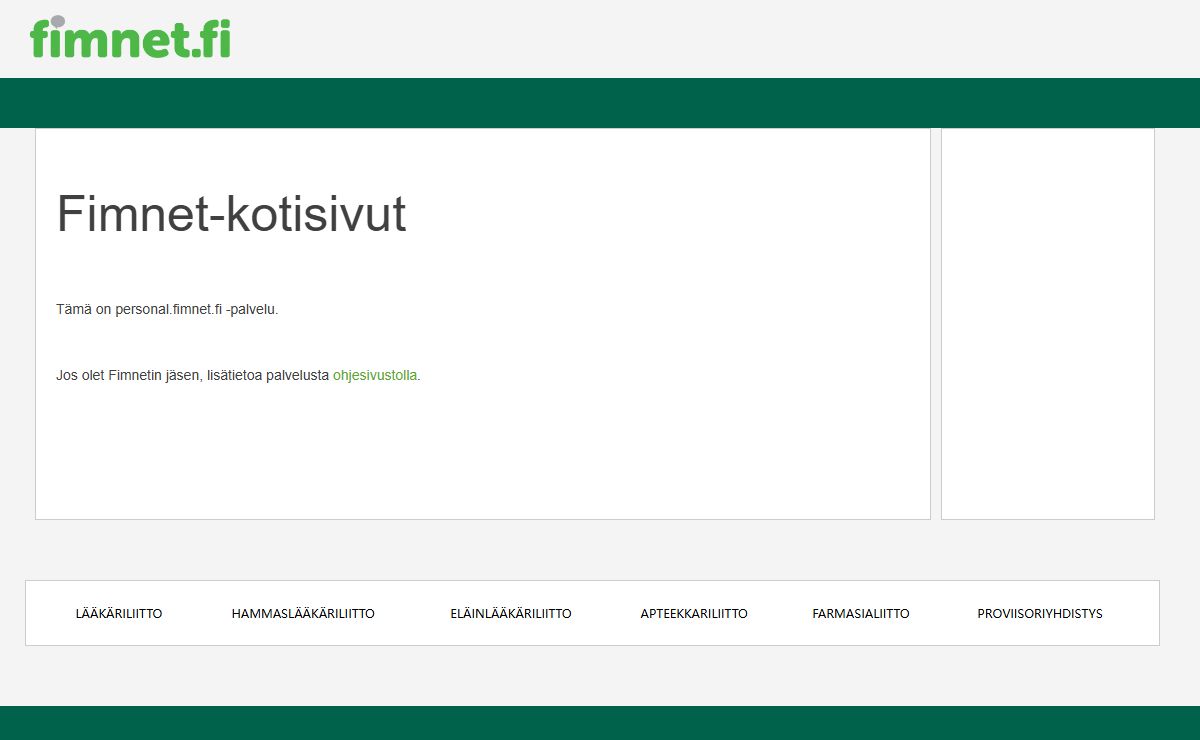 Fimnet - Finnish Medical Network - Kotisivut