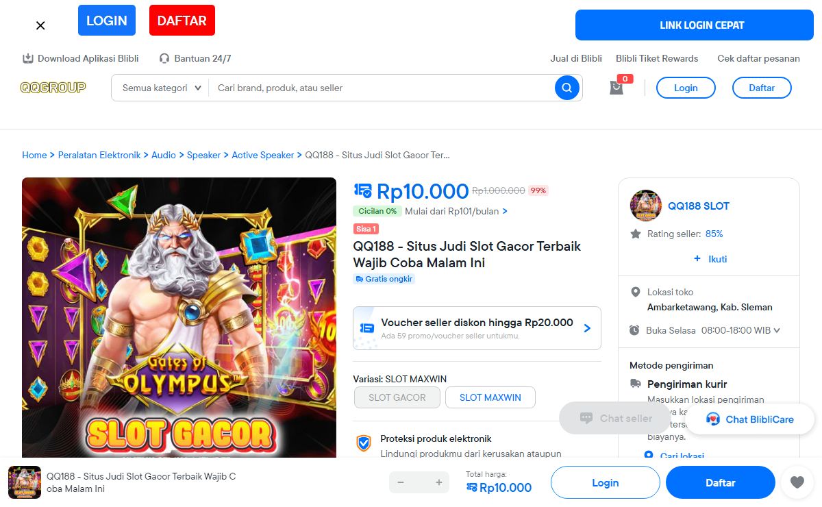 QQ188 - Situs Judi Slot Gacor Terbaik Wajib Coba Malam Ini
