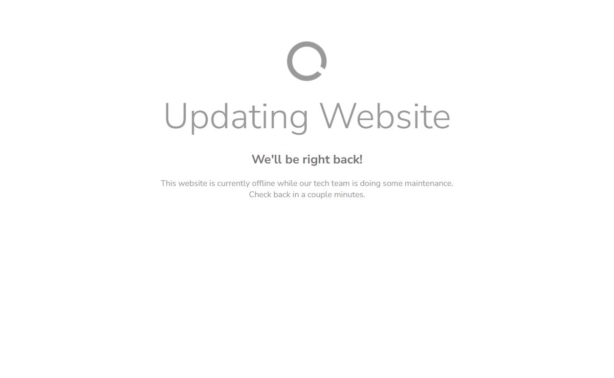 Updating Site...