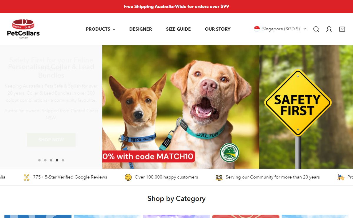 Personalised Pet Collars, Leads & Pet Accessories – PetCollars.com.au