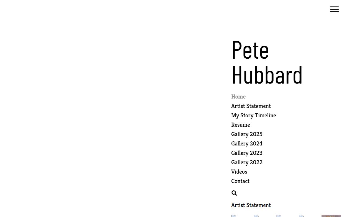 Home - Pete Hubbard Artist Statement - Pete Hubbard