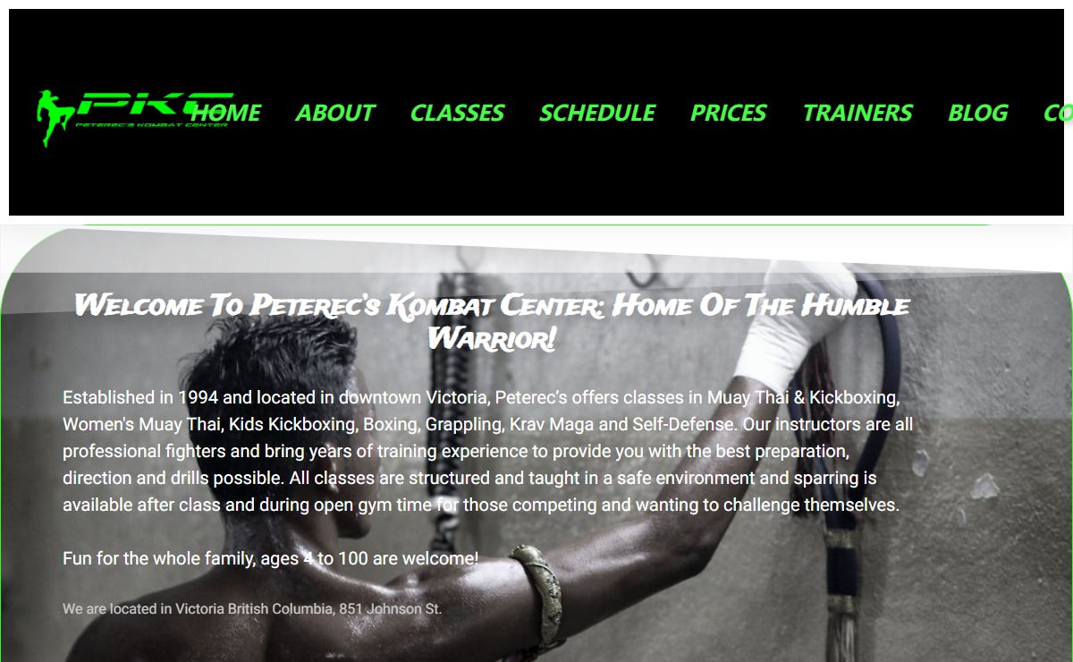 Peterecs Kombat Center – Home of the Humble Warrior