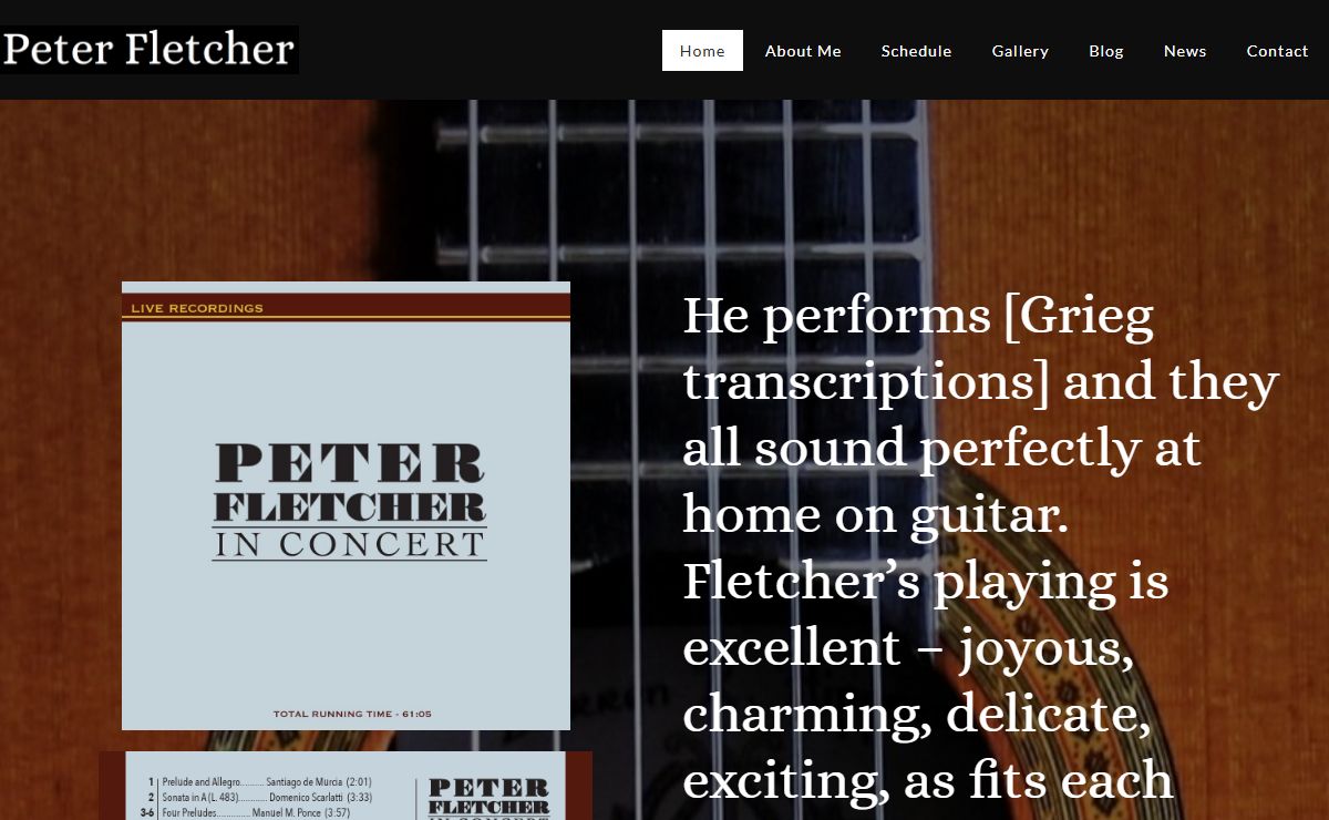 Classical Guitarist Performance | Peter Fletcher