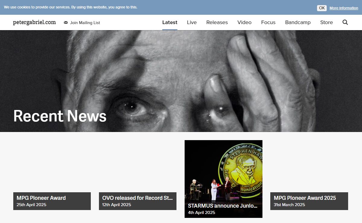 News - PeterGabriel.com