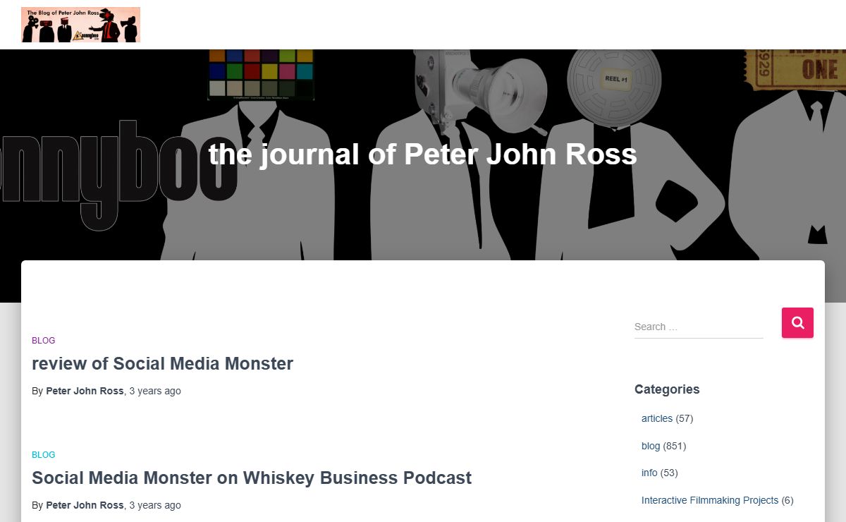 Sonnyboo’s Blog – the journal of Peter John Ross