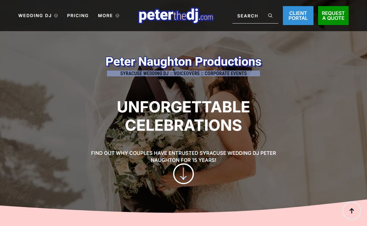Syracuse Wedding DJ | Peter Naughton Productions