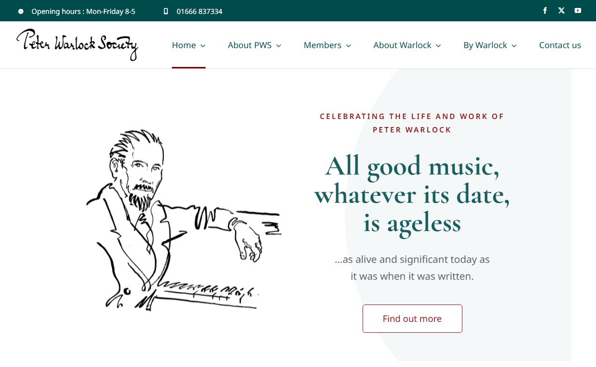 Peter Warlock Society – Website for the Peter Warlock Society