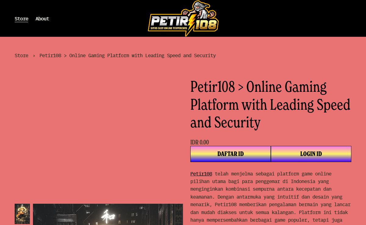 Petir108 > Online Gaming Platform with Leading Speed and Security