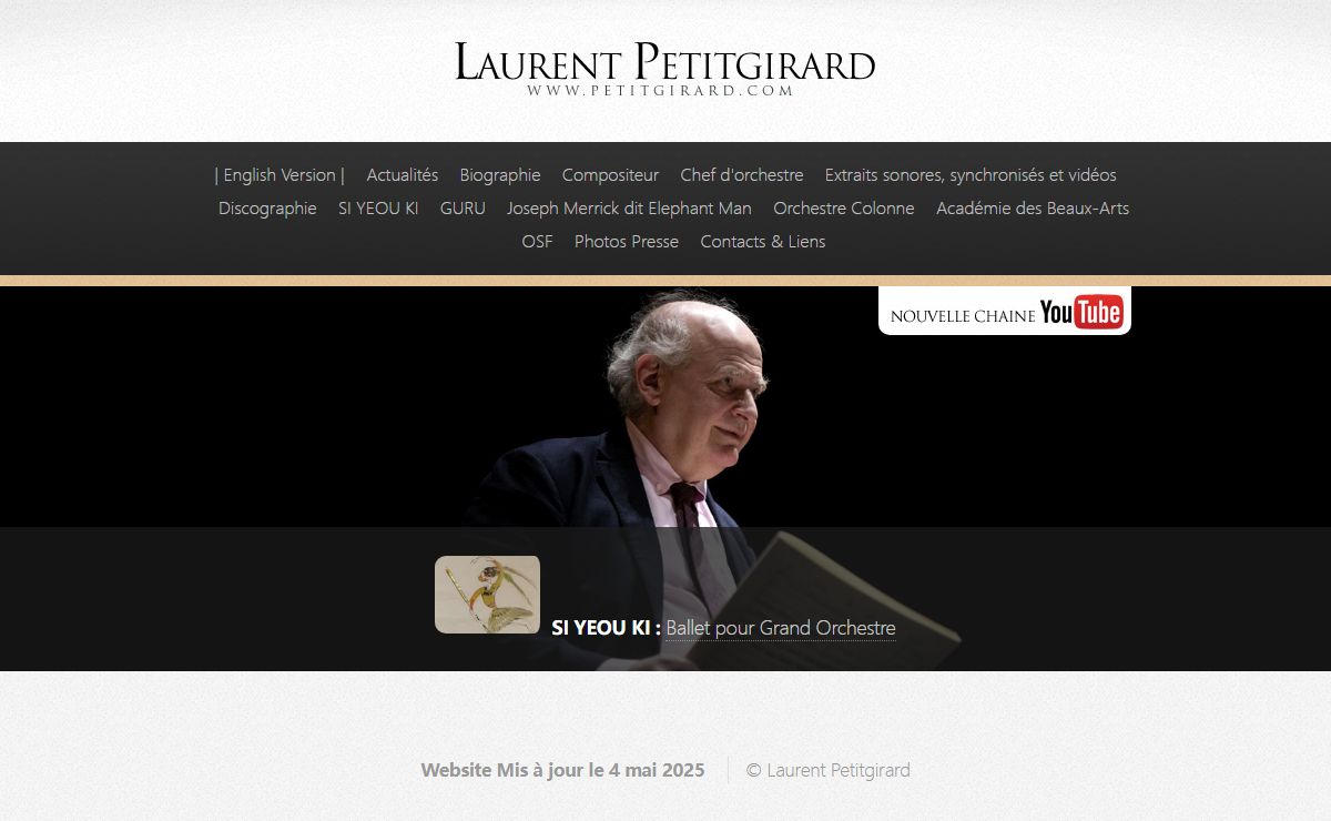 LAURENT PETITGIRARD, compositeur et chef d'orchestre français