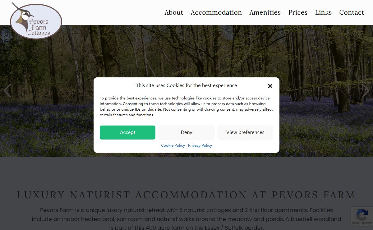 Luxury Naturist Accommodation at Pevors Farm • Pevors Farm
