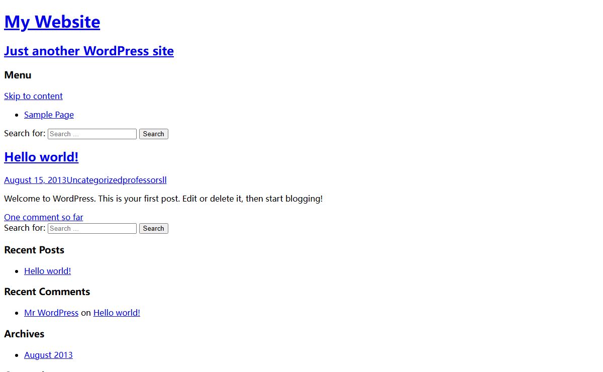 My Website | Just another WordPress site