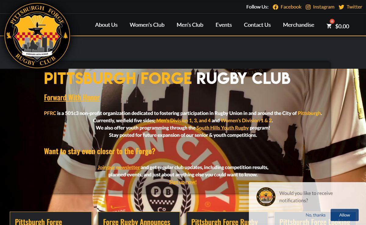 Pittsburgh's Rugby Club | Pittsburgh Forge Rugby Club