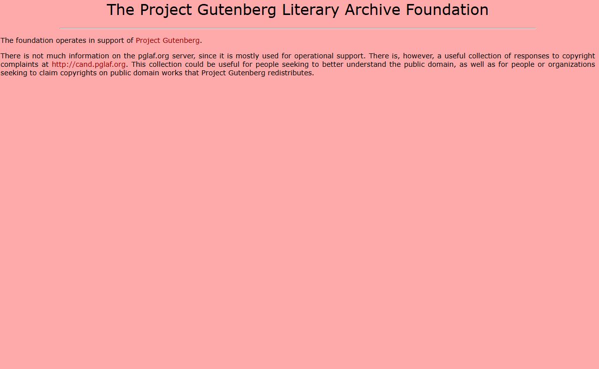 The Project Gutenberg Literary Archive Foundation