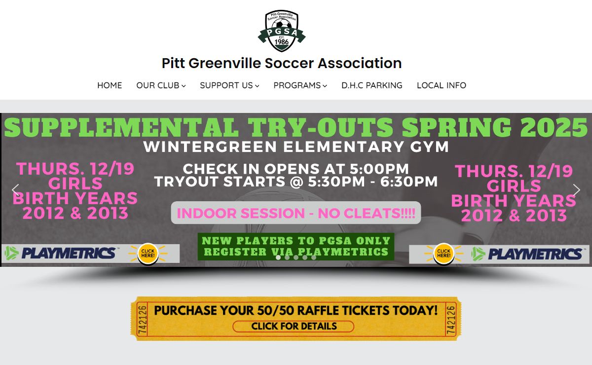Pitt Greenville Soccer Association – PGSA