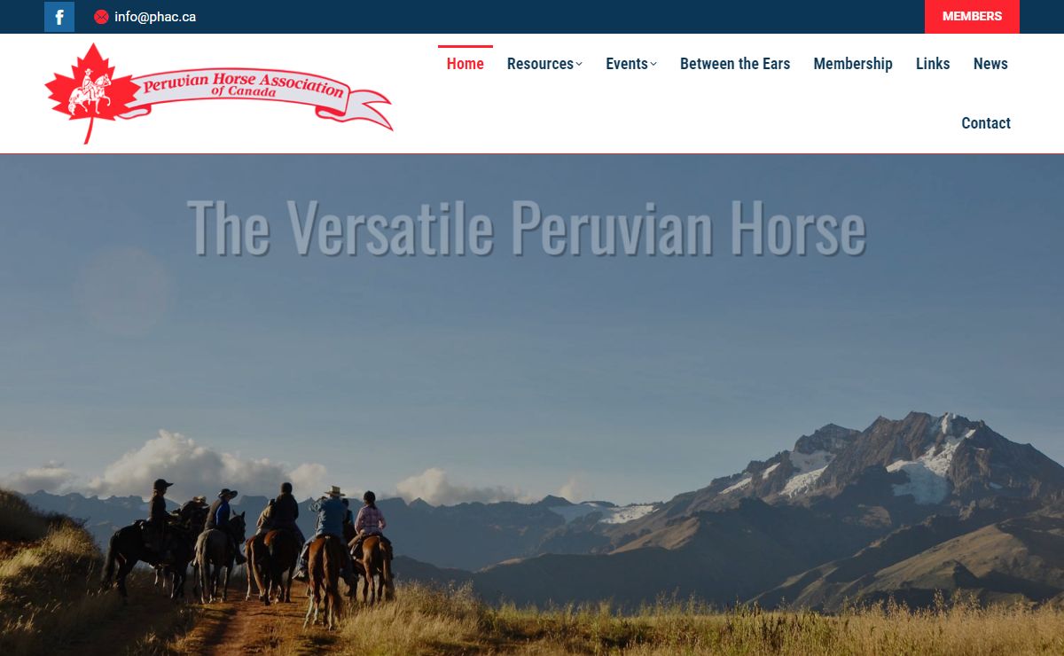 Peruvian Horse Association of Canada Official Website