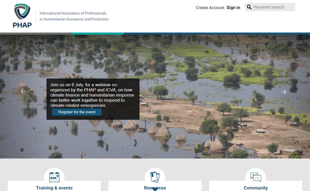 Professionals in Humanitarian Assistance and Protection (PHAP)