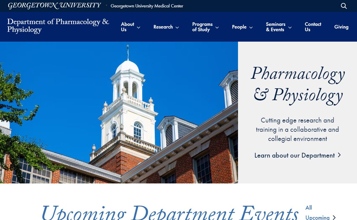 Department of Pharmacology & Physiology | Georgetown University