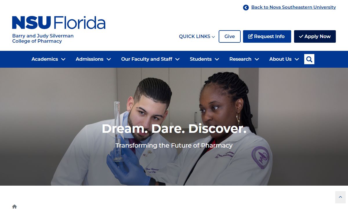 College of Pharmacy | Nova Southeastern University