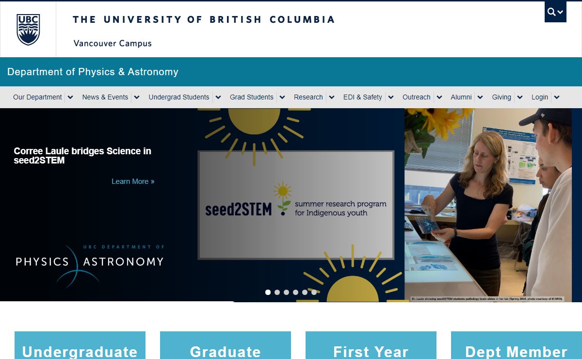 UBC Physics & Astronomy | UBC Physics & Astronomy