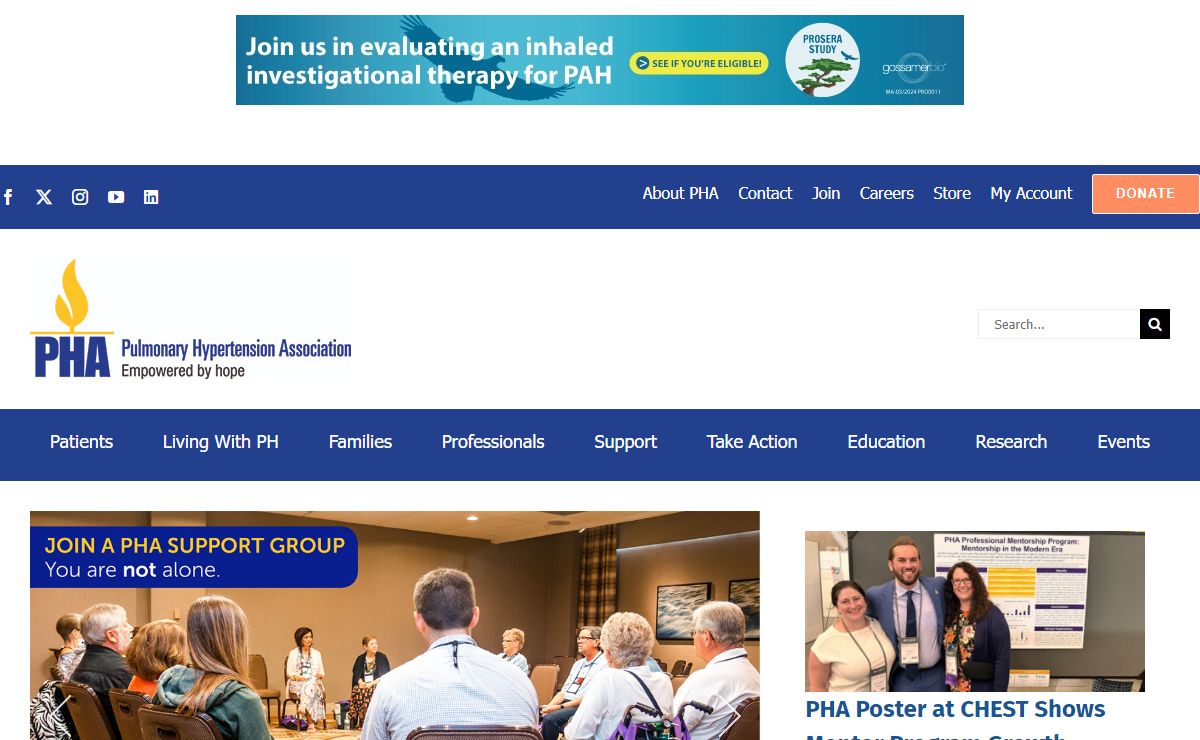Welcome to the Pulmonary Hypertension Association