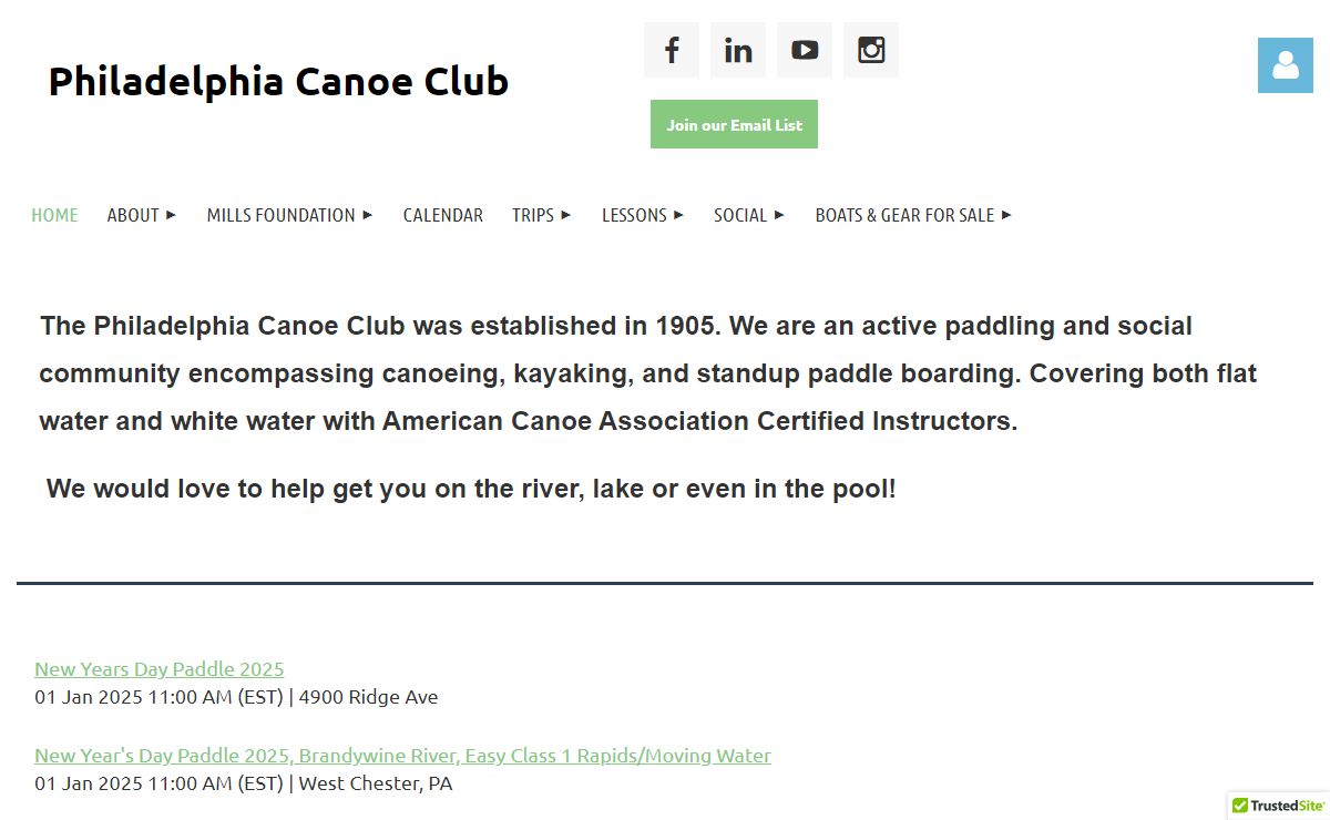 Philadelphia Canoe Club - Home