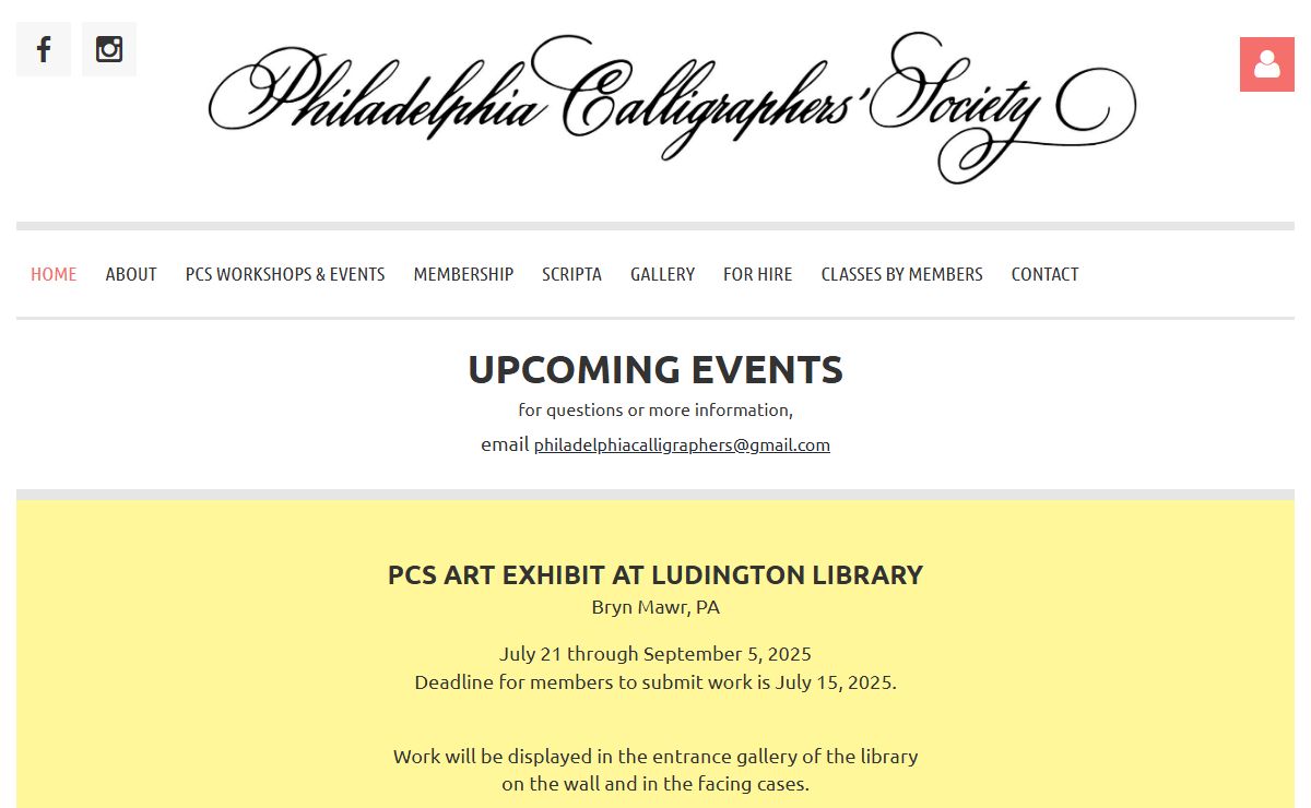 Philadelphia Calligraphers' Society - Home