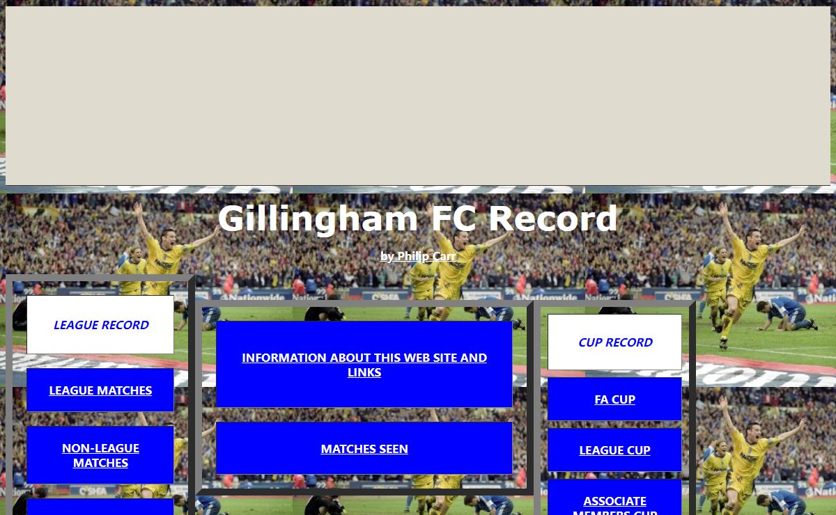 Gillingham FC Record