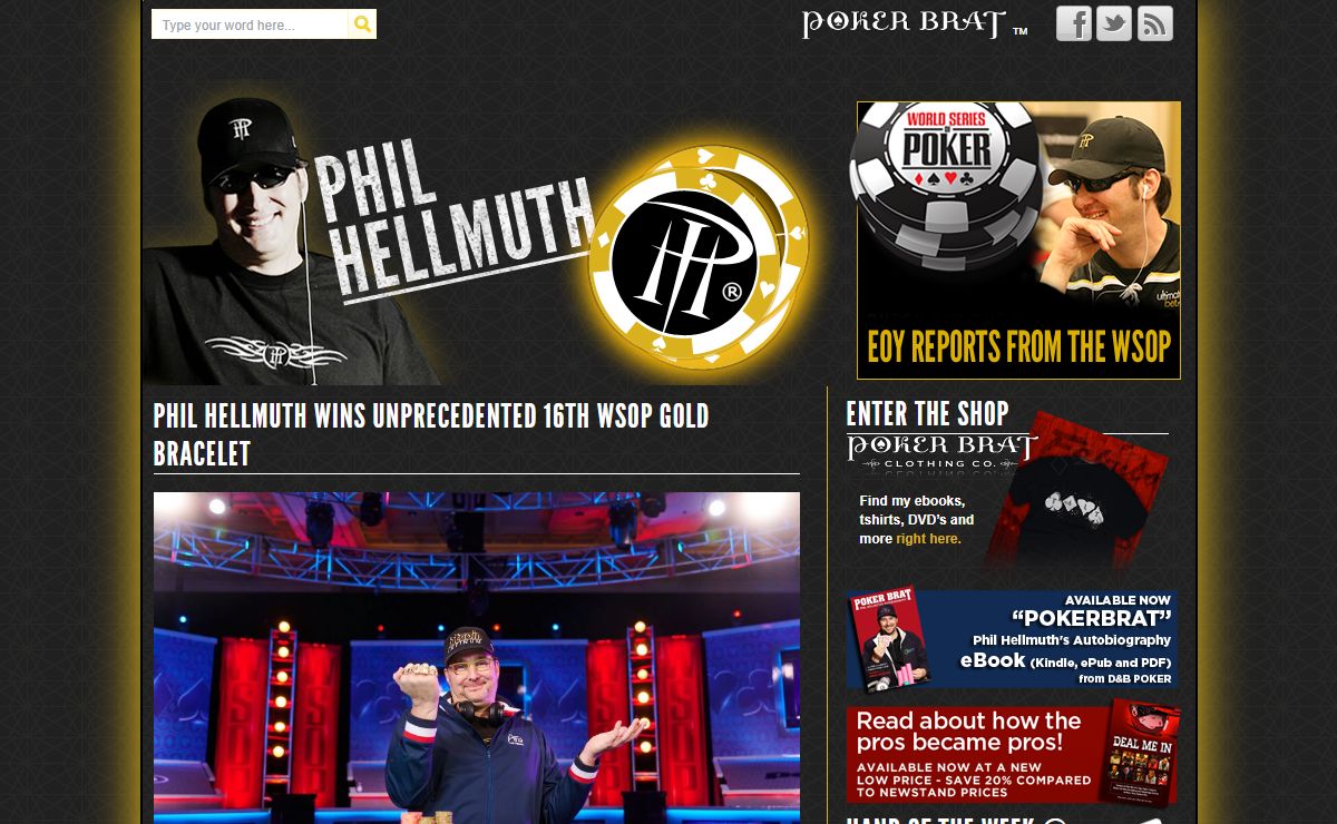 | Phil Hellmuth | 16 Time World Series of Poker Champion