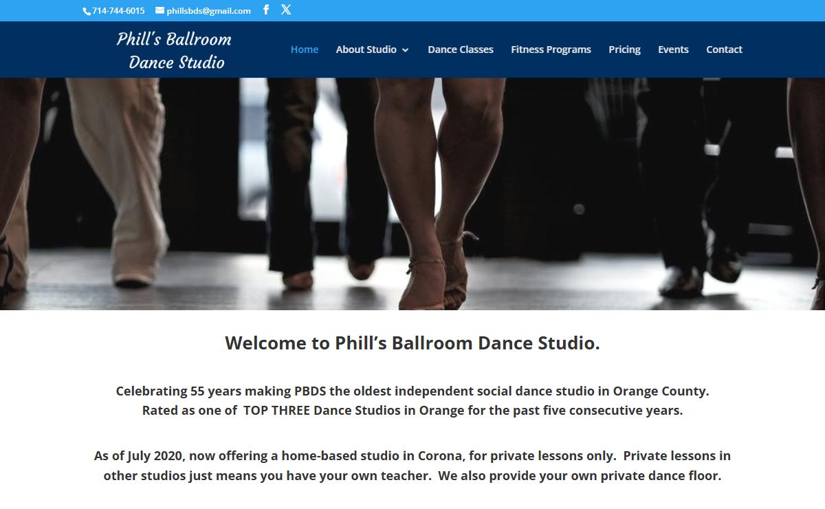 Home - Phill's Ballroom Dance Studio