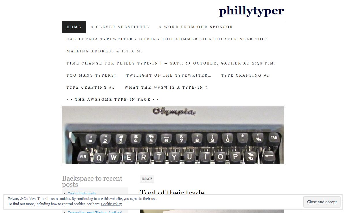 phillytyper | manual typewriting and manual typewriters, the Slow Writing movement