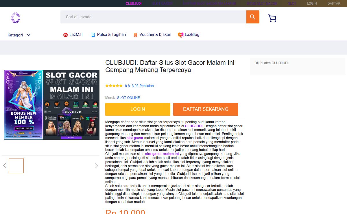CLUBJUDI: Daftar Situs Slot Gacor Malam Ini Gampang Menang Terpercaya