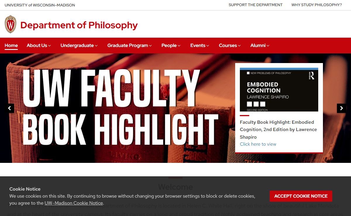 Department of Philosophy – UW–Madison